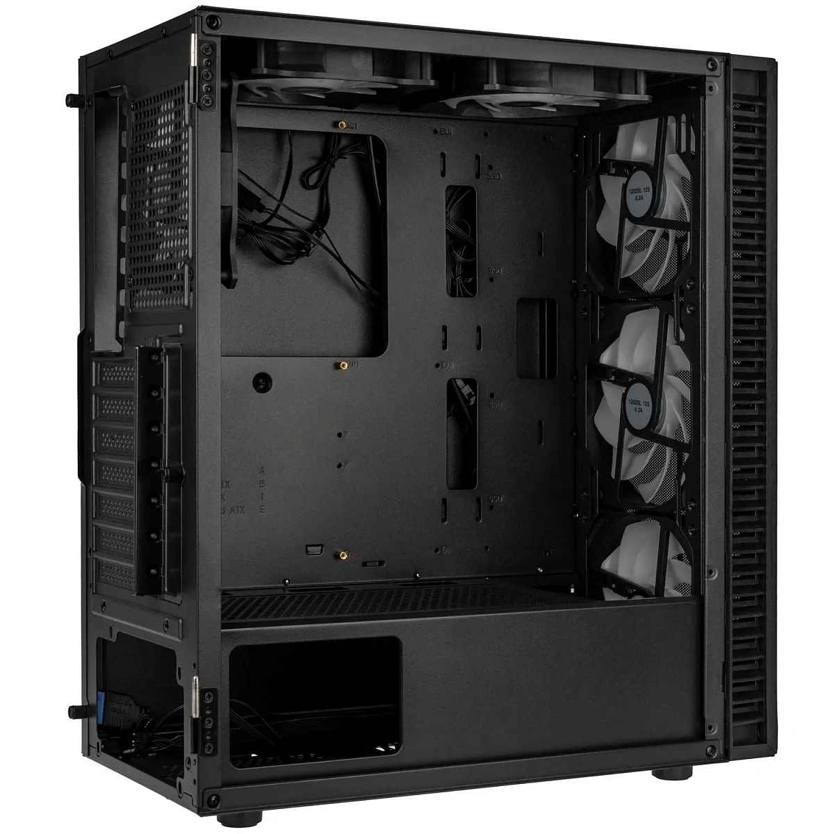 Корпус ПК без БП Kolink Observatory HF Mesh ARGB Midi Tower Case - Black