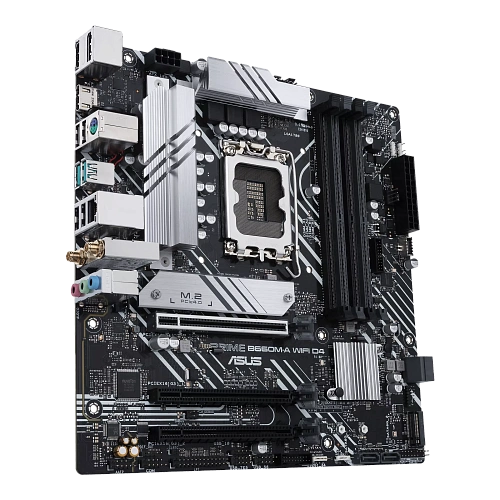 Матплата Asus Prime B660M-A WiFi D4, iB660, S1700,mATX,4DDR-4,3xPCI-Ex16,4SATA,2xM.2,2xHDMI,DP,16USB