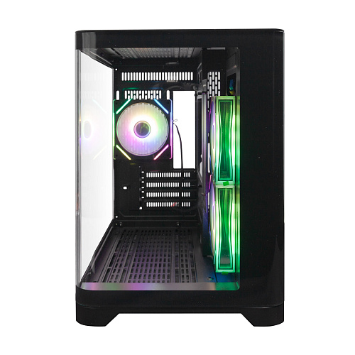 Корпус 1Stplayer UVIEV UV5, Mini Tower, m-ATX, m-ITX, Black, 1x3.5"/2x2.5", 2xUSB3.0