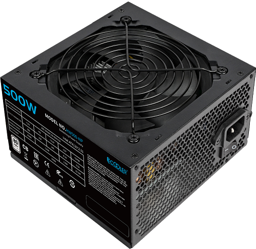 Блок питания PCCooler HW500-NP, 500W, Non Modular, 80+, Fan 120mm, HW500-NP