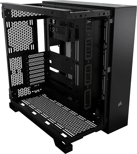 Корпус Corsair 6500D Airflow, Midi Tower, m-ATX, Black, 2x3.5"/2x2.5", 4xUSB3.2, USB-C