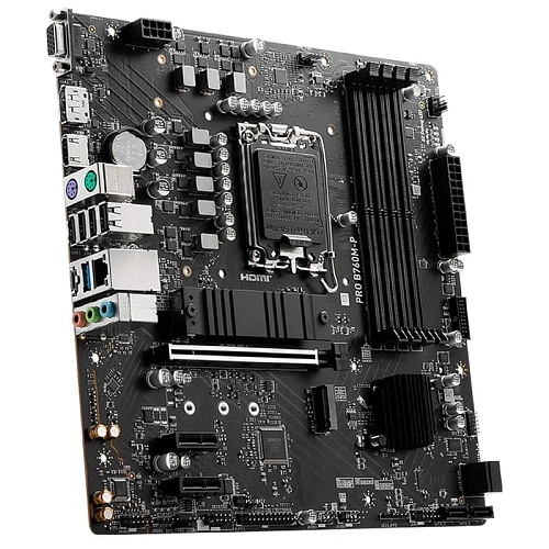 Матплата MSI PRO B760M-P, iB760, S1700, mATX, 4DDR-5, 1xPCI-Ex16, 4SATA, 2xM.2, VGA, HDMI, DP, 12USB