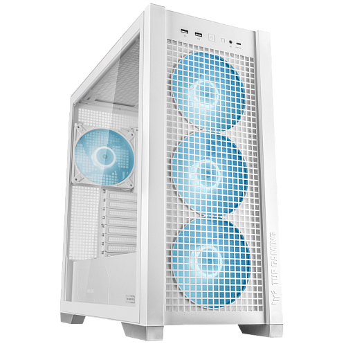 Корпус ASUS TUF GAMING GT302 TG ARGB WHITE EATX/ATX/mATX/mITX 90DC00I3-B19000