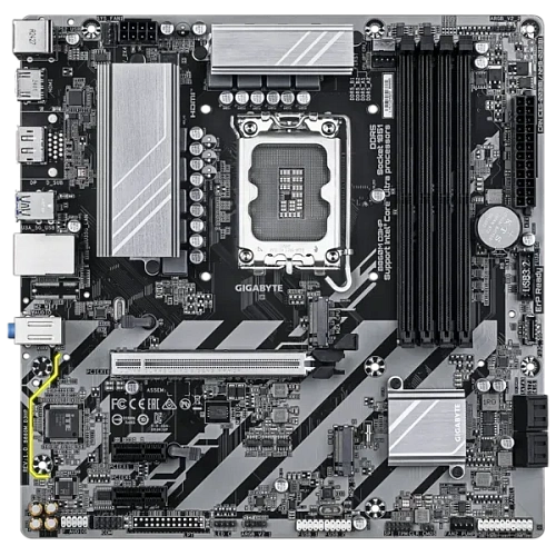 Матплата Gigabyte B860M D3HP, iB860, S1851, mATX, 4DDR-5, 1xPCI-Ex16, 2xM.2, DP, HDMI, 13USB