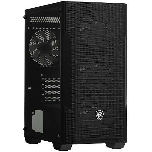 Корпус MSI MAG Forge M100A, Mini Tower, m-ATX, Black, 1x3.5"/1x2.5", 2xUSB2.0, USB3.0