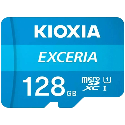 KIOXIA LMEX1L128GG2; 128GB microSD KIOXIA Exceria (M203) UHS I U1 with adapter