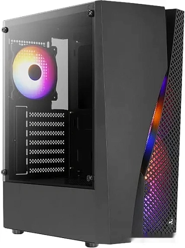 Корпус AeroCool Wave-G-BK-v2, Midi Tower, ATX, Black, 2x3.5"/2x2.5", USB, 2xUSB3.0