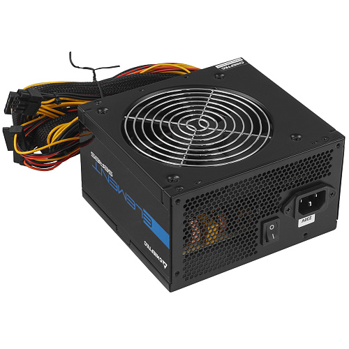 БП ATX 600W Chieftec Element ELP-600S, 20+4/20+4+8/24+4/24+8, 12cm, 2x6+2p PCI-E