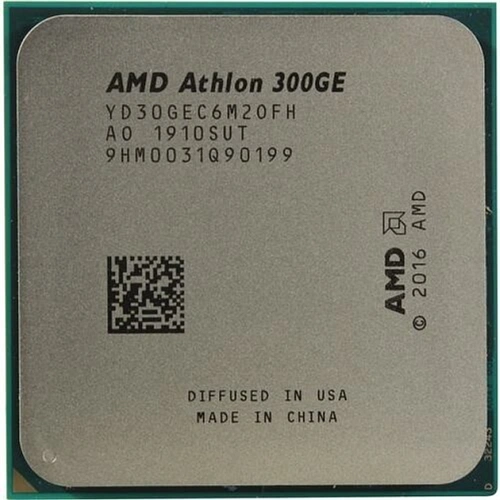 Процессор AMD Athlon PRO 300GE 3.4GHz, AM4, 2C/4T, L3 4MB, Radeon Vega 3 Graphics, 35W, OEM YD300BC6M2OFH