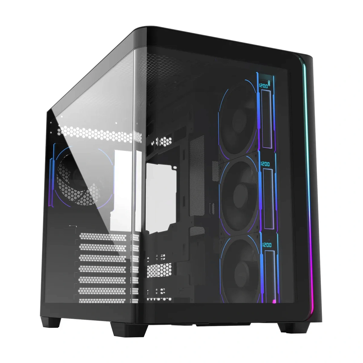 Корпус FSP M580 Plus, Midi Tower, ATX, Black, 2xUSB3.0, Type-C