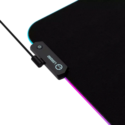 Lorgar Steller 913, Gaming mouse pad, High-speed surface, anti-slip rubber base, RGB backlight, USB connection, Lorgar WP Gameware support, size: 360mm x 300mm x 3mm, weight 0.250kg