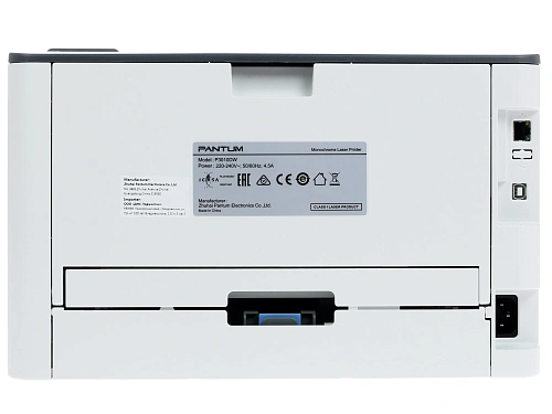P3010DW (чб., A4, 30ppm, 128MB, 350MHz, 60-200 г/м2, 1200х1200 dpi, макс. 60т мес., двухсторонняя печать, GDI, USB 2.0, Ethernet 10/100, Wi-Fi, в комплекте стар.-й картридж на 1т отп.-ов формата A4 при 5% заполнении + фотобарабан на 9т отп.-ов + кабель US