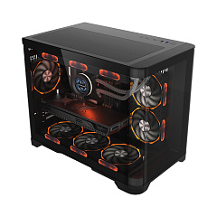 Корпус 1Stplayer UVIEV UV6, Midi Tower, m-ATX, m-ITX, Black, 2x3.5"/3x2.5", 2xUSB3.0