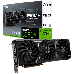 ASUS Video Card NVIDIA GeForce RTX 5060 Ti 8GB GDDR7 128-bit  Digital Max Resolution 7680 x 4320 Yes x 1 (Native HDMI 2.1b)Yes x 3 (Native DisplayPort 2.1b)HDCP Support Yes (2.3) 550W P/N 90YV0MP0-M0NA00