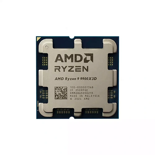 Процессор AMD Ryzen 9 9900X3D 4,4Гц (5,5ГГц Turbo) 12C/24T 128MB L3 120W AM5 OEM 100-000001368