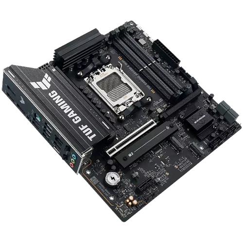 ASUS Main Board Desktop AMD Socket AM5 AMD B850 Chipset 4 x DIMM slots, max. 256GB, DDR5 1 x DisplayPort1 x HDMI port 1 x Wi-Fi module 3 x M.2 slots 4 x SATA ATX Form Factor