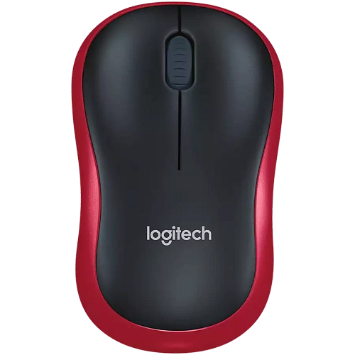 Мышь беспроводная Logitech M185 Red (красная, оптическая, 1000dpi, 2.4 GHz/USB-ресивер) (M/N: MR0087 / CU0019)