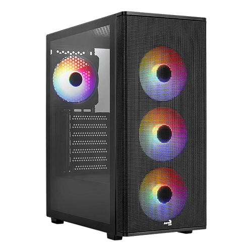 Корпус AeroCool Designer-G-BK-v2, Midi Tower, ATX, m-ATX, Black, 2x3.5"/4x2.5", 2xUSB, USB3.0