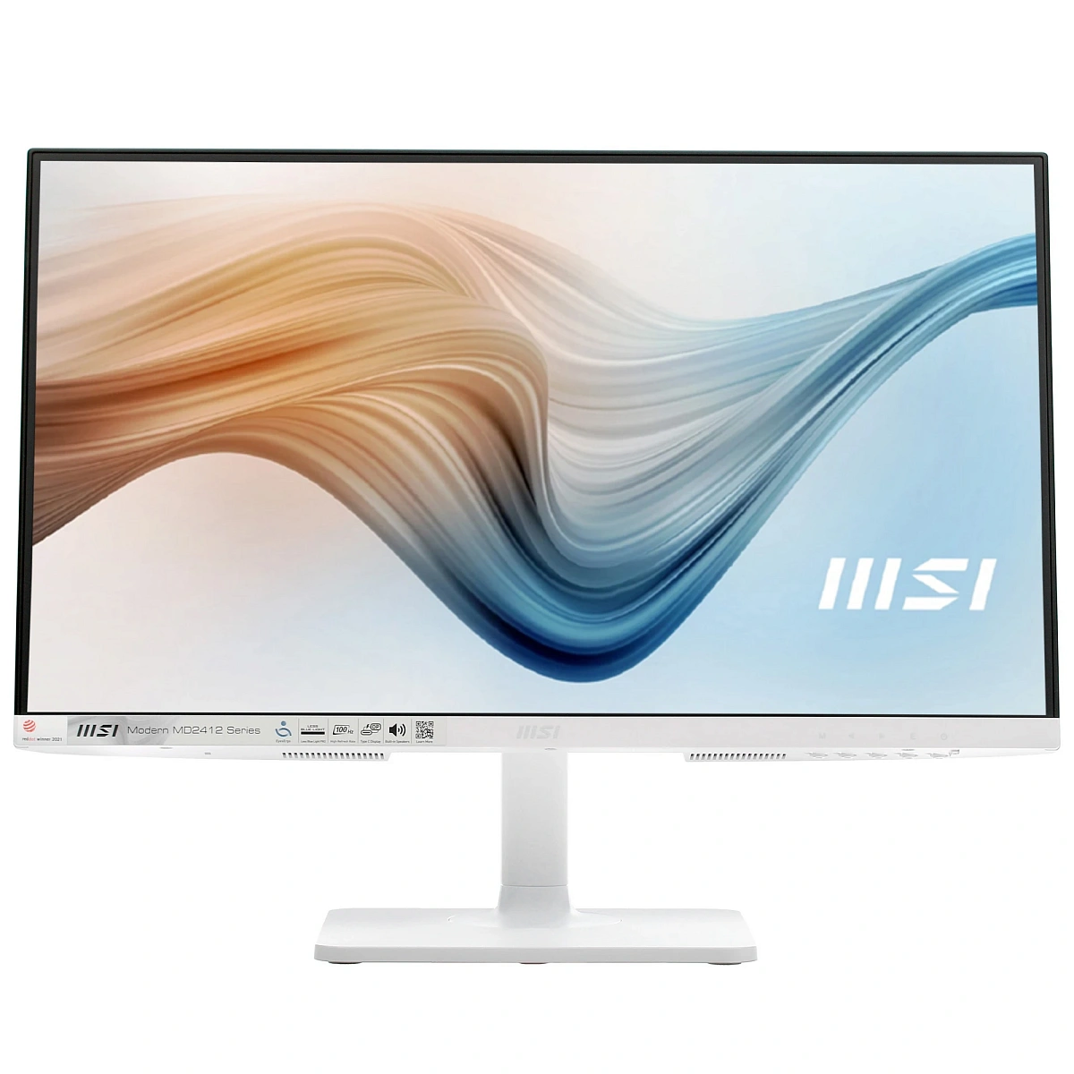 Монитор 23.8" MSI Modern MD2412PW IPS 1920x1080 100Hz 1ms 1000:1 HDMI Type-C 2x3W Белый