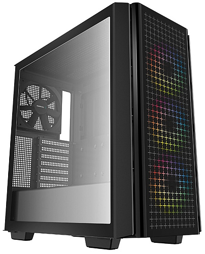 Корпус DeepCool CG540, Midi Tower, E-ATX, Black, 2x3.5"/2x2.5", 2xUSB3.0, RGB
