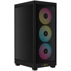 Корпус Corsair iCUE 2000D RGB Airflow, mini-ITX, Black, 3x2.5", 2xUSB3.0, USB-C