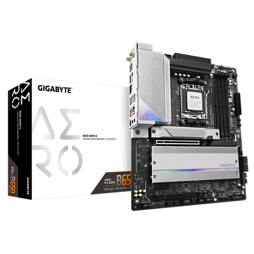 Матплата Gigabyte B650 Aero G, AM5, ATX, 4DDR-5, 2хPCI-Ex16, 4SATA, 3xM.2, HDMI, 14USB