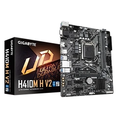 Матплата Gigabyte GA-H410M H V2, iQ470, S1200, mATX, 2DDR-4, 1xPCI-Ex16, 4SATA, 1xM.2,VGA,HDMI,10USB
