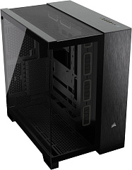 Корпус Corsair 6500X, Midi Tower, m-ATX,  Black - Obsidian Aluminum, 2x3.5"/2x2.5", 1xUSB3.2, USB-C