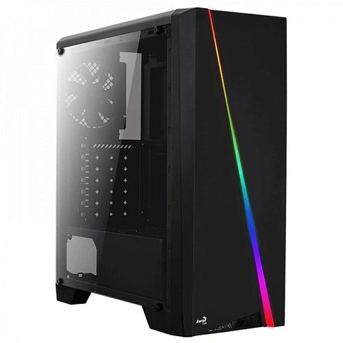 Корпус AeroCool Cylon Mini, Mini Tower, m-ATX, Black, 2x3.5"/2x2.5", USB, USB3.0, RGB