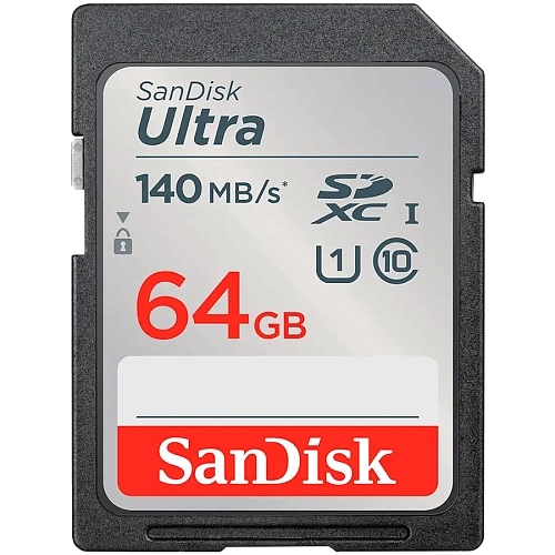 SANDISK Ultra 64GB SDXC Memory Card 140MB/s