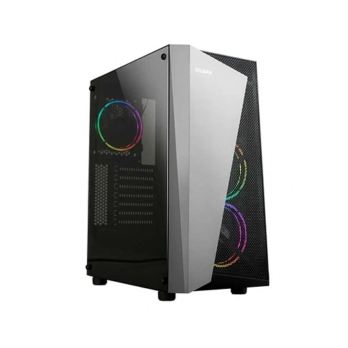 Корпус Zalman S4 Plus, Midi Tower, ATX, Black-Grey, 2x3.5"/1x2.5", 2xUSB, USB3.0