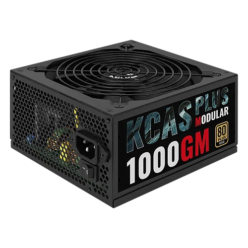 БП ATX 1000W AeroCool KCAS Plus 1000GM, Gold, 20+4/24+4/24+8/20+4+8/24+4+8/24+8+8, 14cm,6x6+2p PCI-E