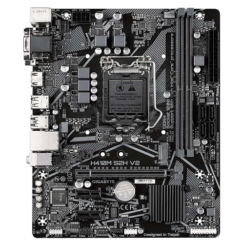 Матплата Gigabyte GA-H410M S2H V2, iH470, S1200, mATX, 2DDR-4, 1xPCI-Ex16, 4SATA, 1xM.2,VGA,DVI,HDMI
