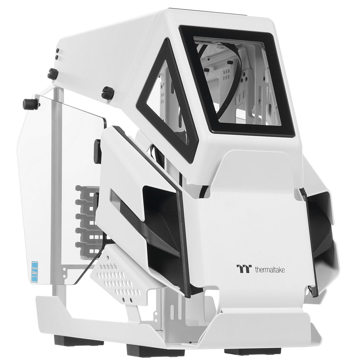 Корпус Thermaltake AH T200, Mini Tower, m-ATX, Snow, 2x3.5"\3x2.5", 2xUSB3.0, USB-C