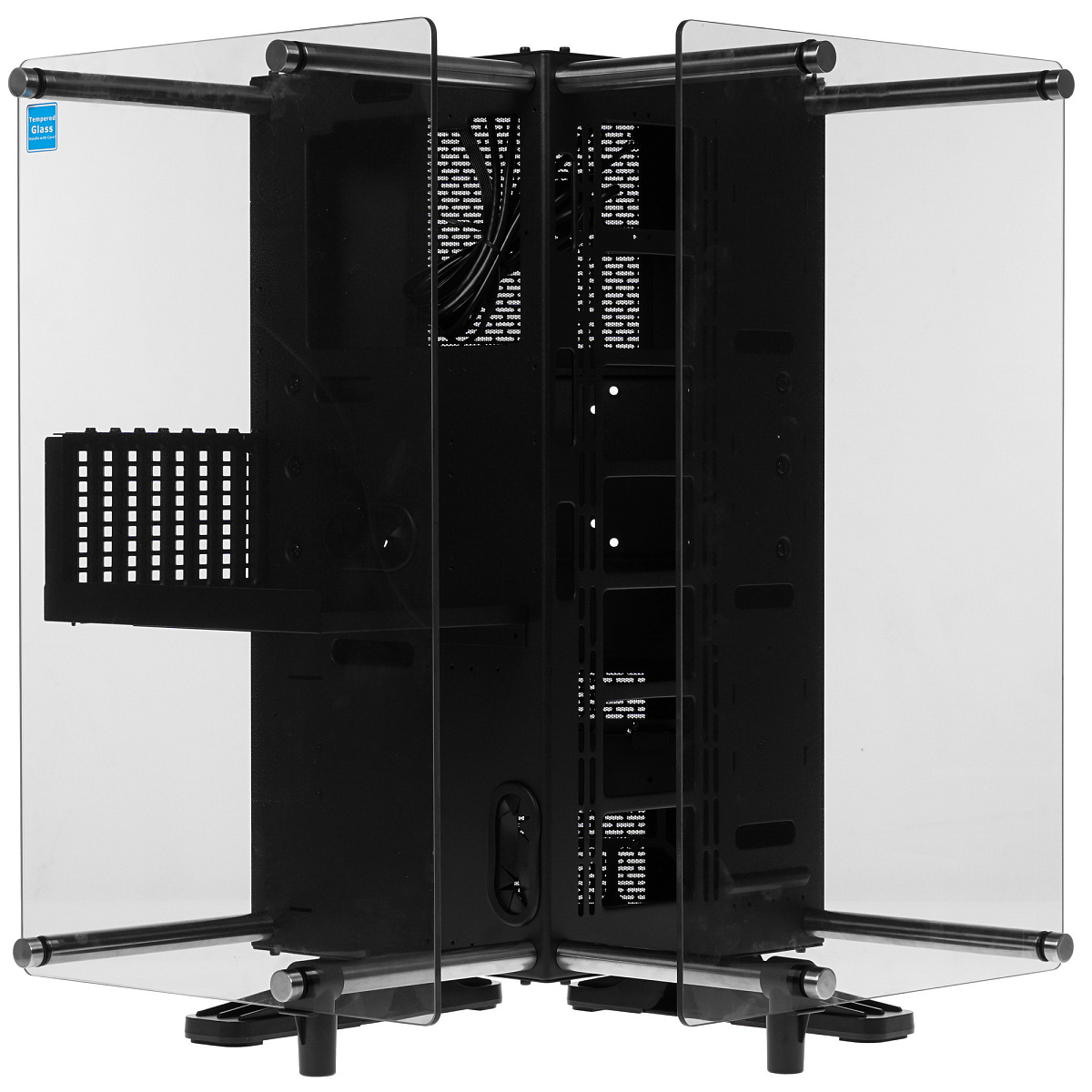 Корпус Thermaltake Core P90 TG Edition, Midi Tower, ATX, Black, 3x3.5"/2x2.5", 2xUSB3.0, 2xUSB2.0