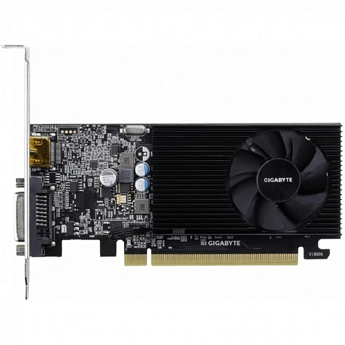 GF GT1030, Gigabyte Low Profile D4, 1417MHz/2100MHz, 64bit, 2GB GDDR4, HDMI, DVI-D