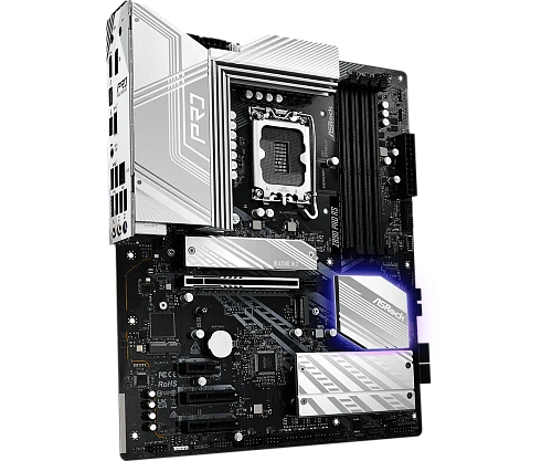 Матплата ASRock Z890 Pro RS, iZ890, S1851, ATX, 4DDR-5, 2хPCI-Ex16, 4SATA, 5xM.2, HDMI, DP, 24USB