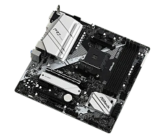 Матплата ASRock B550M Pro4, AM4, mATX, 4DDR-4, 2xPCI-Ex16, 6SATA, 2xM.2, VGA, HDMI, DP, 16USB