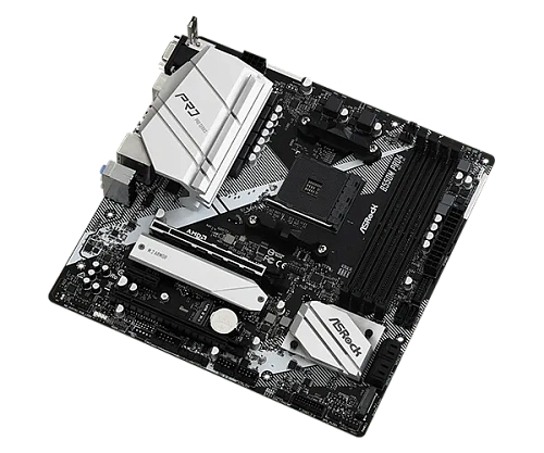 Матплата ASRock B550M Pro4, AM4, mATX, 4DDR-4, 2xPCI-Ex16, 6SATA, 2xM.2, VGA, HDMI, DP, 16USB