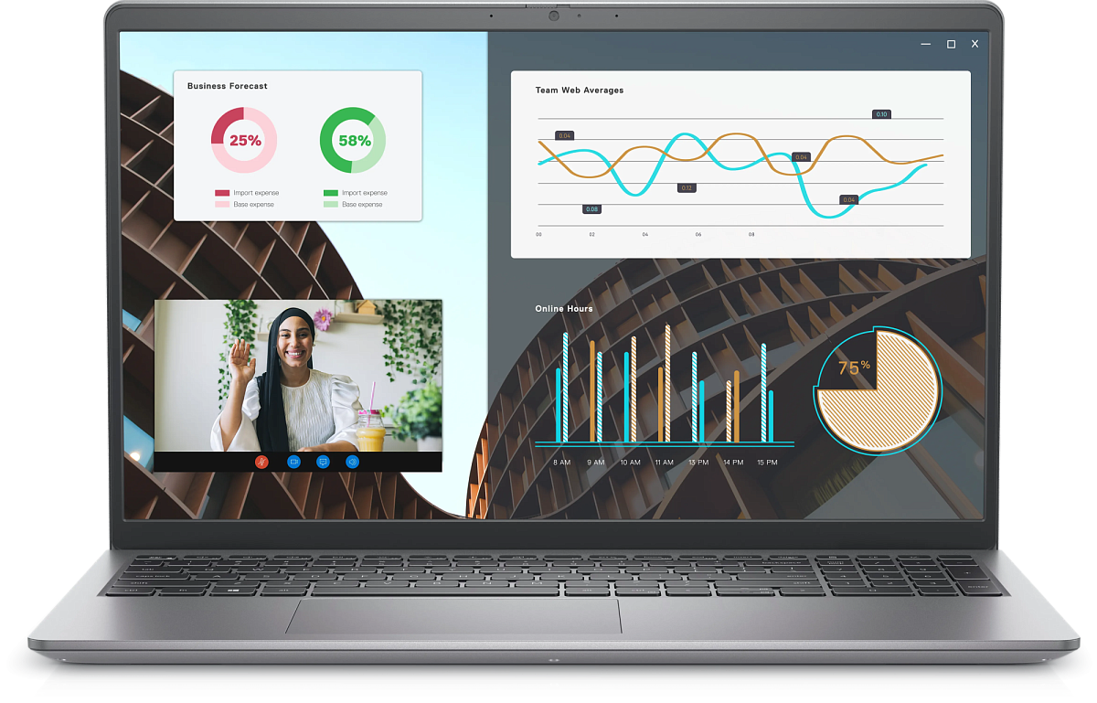 Ноутбук Dell Vostro 3530, Core i5-1334U/15.6"FHD/8GB/512GB/UHD Graphics/LAN/Ubuntu