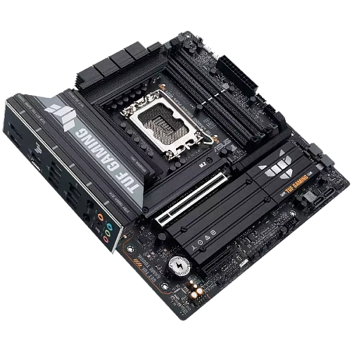 ASUS Main Board Desktop Intel B860 Chipset 4 x DIMM slots, max. 256GB, DDR5 1 x PCIe 5.0 x16 slot 1 x DisplayPort1 x HDMI port 1 x Wi-Fi Module 3 x M.2 slots 4 x SATA mATX Form Factor