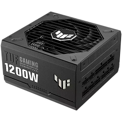ASUS TUF Gaming 1200W 80 Plus Gold PSU, ATX 3.0 compatible, Fully modular etched cables, Military-grade Certification, Axial-tech fan design, Dual ball fan bearings, protective PCB coating, 10-year warranty