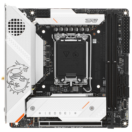 Матплата MSI MPG Z790I Edge WiFi, iZ790, S1700, mITX, 2DDR-5, 1хPCI-Ex16, 4SATA, 1xM.2,HDMI,DP,12USB