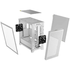 Corsair 3000D Tempered Glass Mid-Tower, White