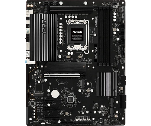 Матплата ASRock Z890 Pro-A, iZ890, S1851, ATX, 4DDR-5, 2хPCI-Ex16, 4SATA, 4xM.2, HDMI, DP, 22USB
