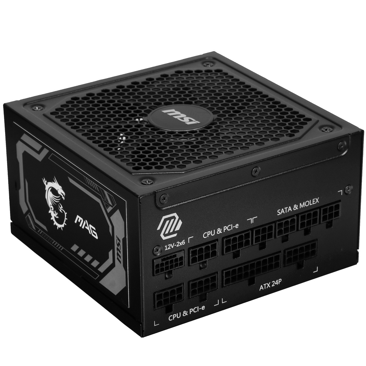 БП ATX 1000W MSI MAG A1000GL PCIE5, Gold,20+4/24+4/24+8/20+4+8/24+4+8/24+8+8,13.5cm,4x6+2p+16p PCI-E