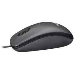 Мышь Logitech M100, Black, Wired, Optical, 1000dpi, USB