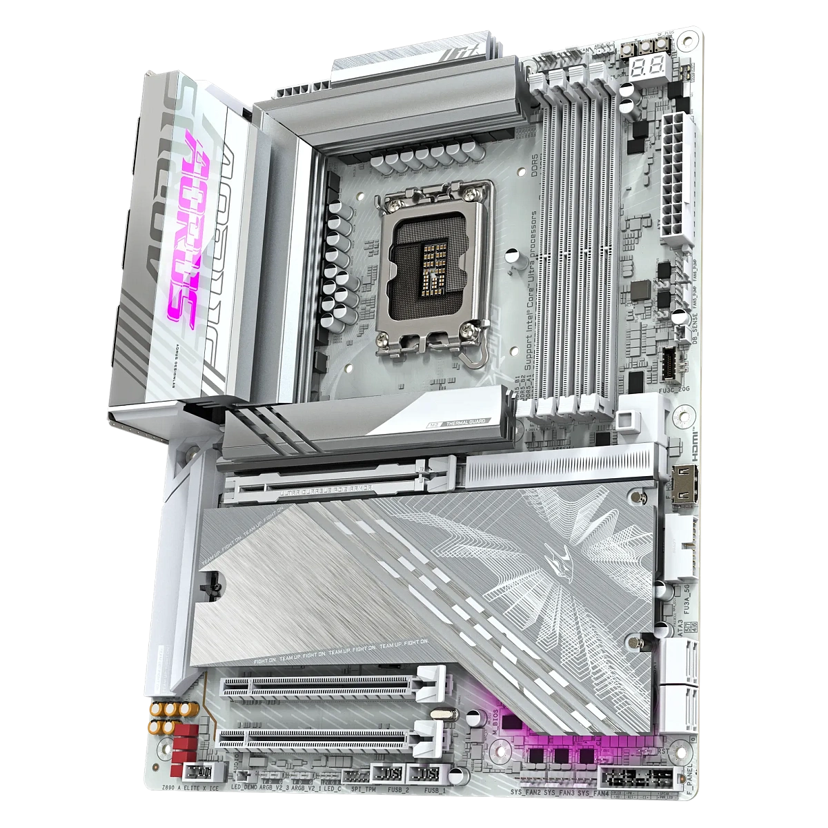Матплата Gigabyte Z890 A Elite X Ice, iZ890, S1851, ATX, 4DDR-5, 3xPCIxEx16, 4SATA,6xM.2,USB-C,15USB
