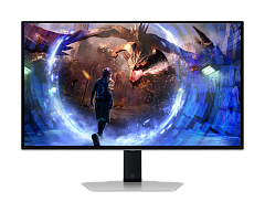 Игровой монитор Odyssey OLED G6  27" SAMSUNG LS27DG600SIXCI, OLED, 2560x1440 QHD, 360Hz 0,03мс, 250кд/м2, 1 000 000:1, HDR10+ Gaming, 2xHDMI 1xDP 2xUSB3.0, Регулируемый по высоте до 120мм, Поворот Экрана, Цвет: Черны-Серебряный с Подсветкой