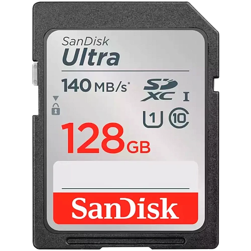 SanDisk Ultra 128GB SDXC Memory Card 140MB/s